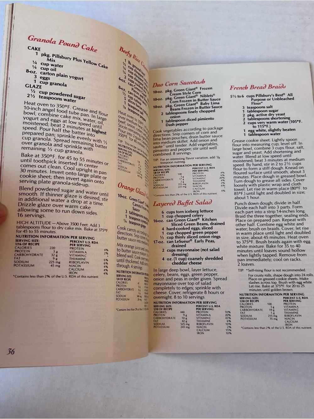 Pillsbury Festive Autumn Recipes Cook Booklet Classics #11 F06770 Fall